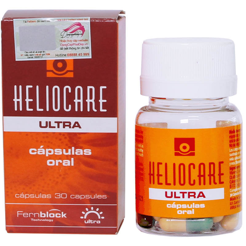Viên uống chống nắng tối ưu Heliocare Oral Ultra 30 Viên
