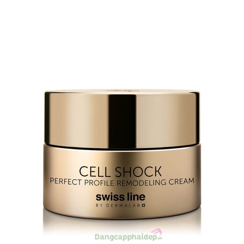 Kem phục hồi lão hóa da vùng cổ, cằm Swissline Cell Shock Perfect Profile Remodeling Cream - MS 5148 & 1148