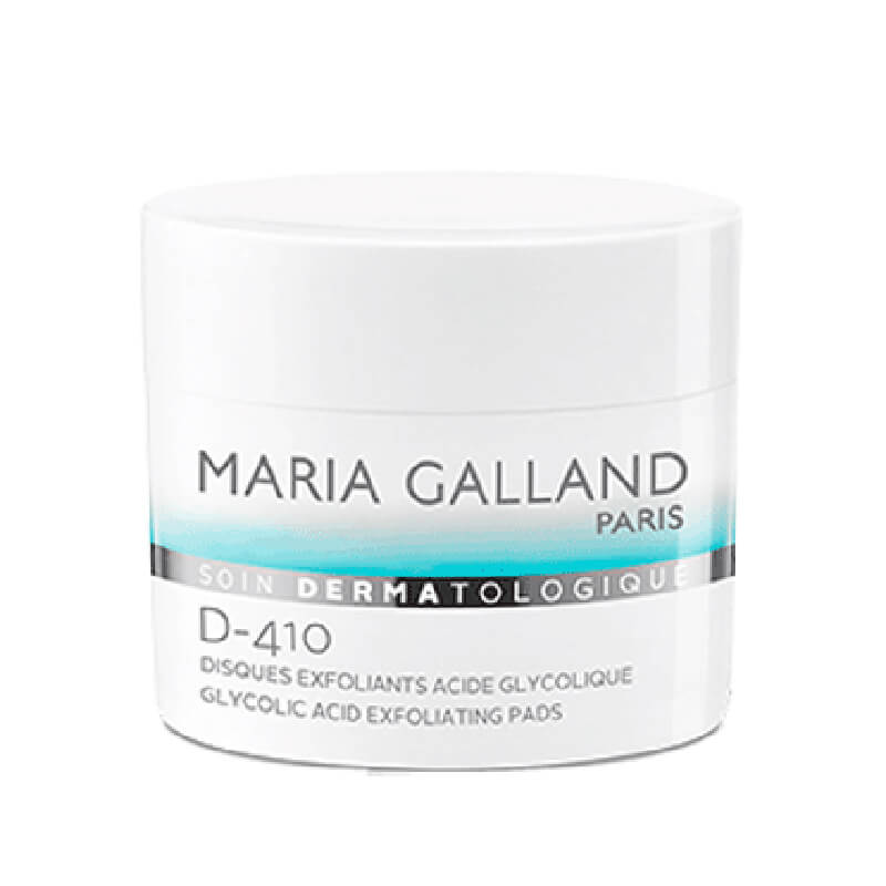 Cotton cân bằng và tẩy da chết Maria Galland D410 Glycolic Acid Exfoliating Pads hộp 60 pads