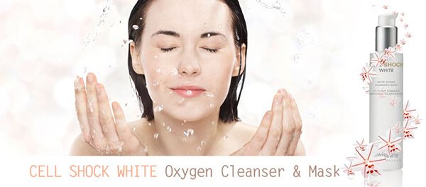 Sữa Rửa Mặt Làm Trắng Da Kiêm Mặt Nạ Swissline Cell Shock White Oxygen Cleanser And Mask