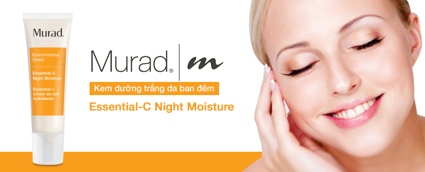 Murad Essential-C Night Moisture 50 ml - Kem dưỡng làm khỏe da ban đêm đến từ Hoa Kỳ