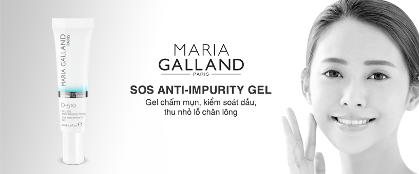 Gel chấm mụn, kiểm soát dầu Maria Galland SOS Anti-Impurity Gel D-510