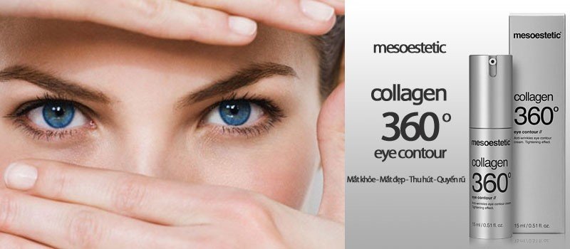 Mesoestetic Collagen 360 Eye Contour 15ml - Tinh chất collagen xóa nếp nhăn, làm săn chắc vùng mắt cao cấp xuất xứ Tây Ban Nha
