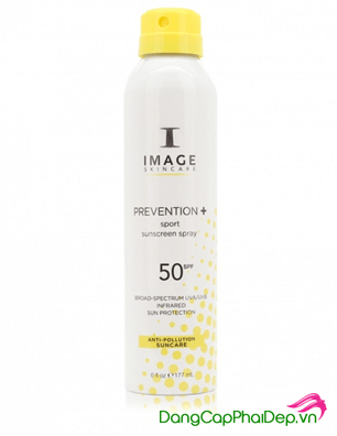 Xịt chống nắng toàn thân Image PREVENTION+ sport sunscreen spray SPF 50