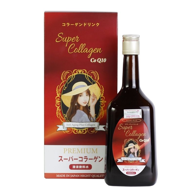 Nước uống Super Collagen CoQ10 Nhật Bản 720ml tăng cường sức khoẻ kéo dài tuổi xuân