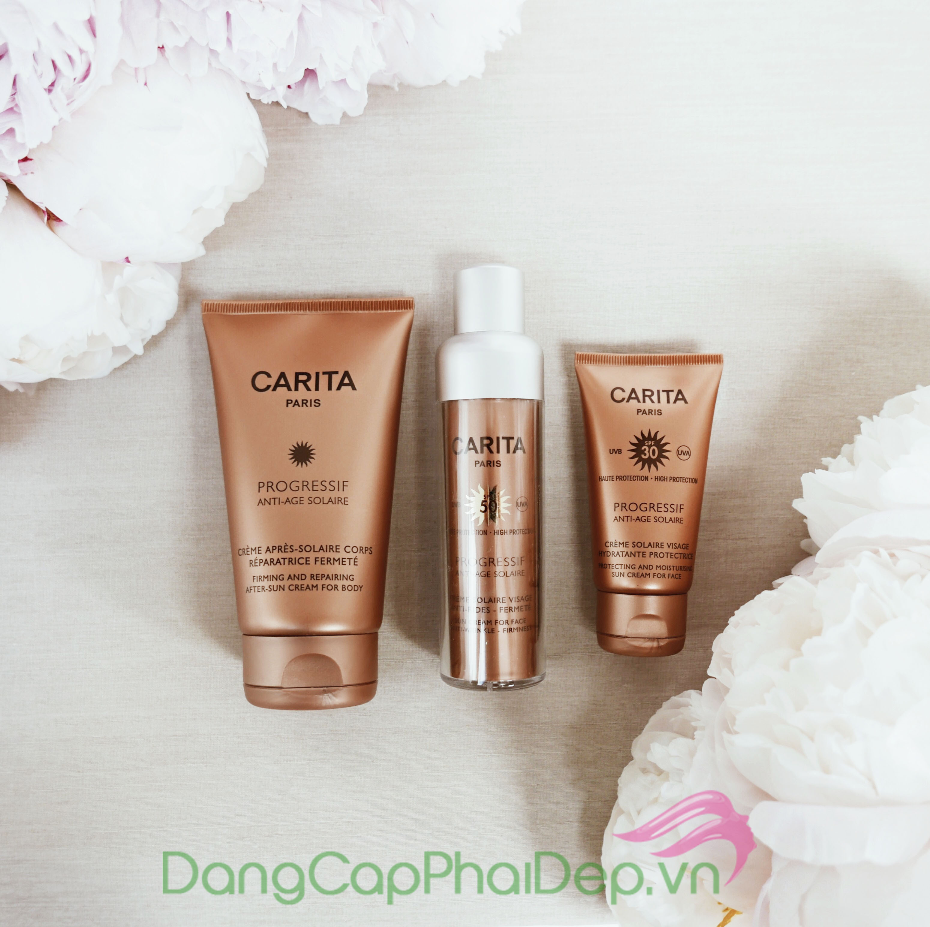 Carita Progressif Anti-Age Solaire Face Kem chống nắng SPF 30