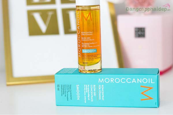 Tinh dầu sấy tóc Moroccanoil Smooth - Bí kíp chăm sóc tóc dày và bông xù hoàn hảo.