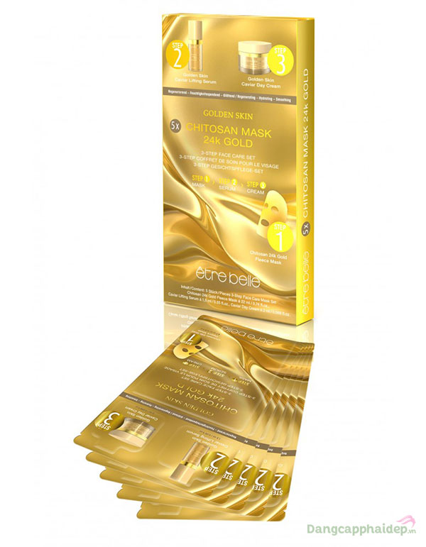 Mặt Nạ Vàng 24K Etre Belle Chitosan Mask 24K Gold Bán Chạy Số 1 Tại Đức