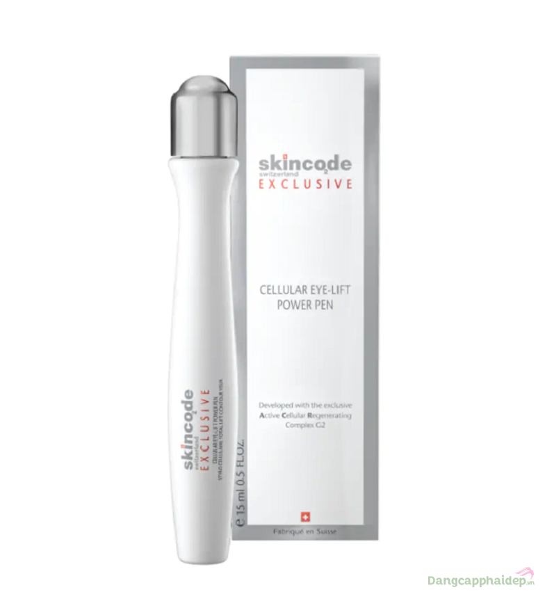 Skincode Exclusive Cellular Eye-Lift Power Pen 15ml – Bút Nâng Cơ Trẻ Hóa Da Vùng Mắt Thụy Sĩ