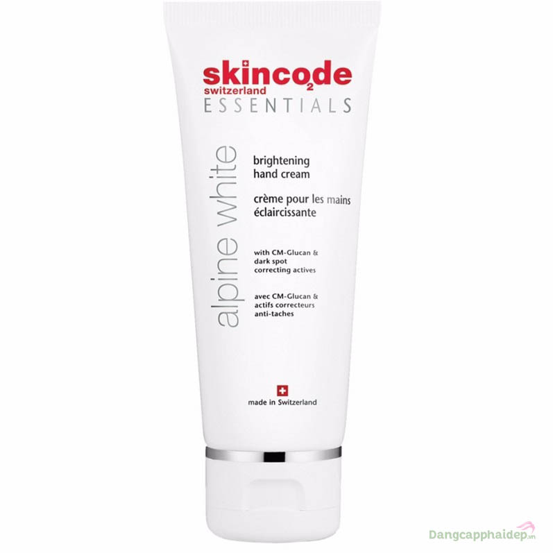 Skincode Essentials Alpine White Brightening Hand Cream 75ml – Kem Dưỡng Trắng Bảo Vệ Da Tay Thụy Sĩ