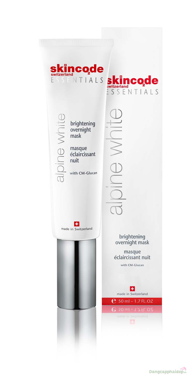 Skincode Alpine White Brightening Overnight Mask 50ml – Mặt Nạ Làm Trắng, Trị Đốm Nâu Ban Đêm Thụy Sĩ