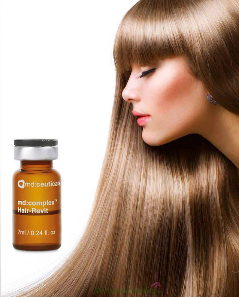 Tóc mọc dày, chắc khỏe và mềm mượt hơn khi được chăm sóc bởi Md:Ceuticals Md Complex Hair-Revit