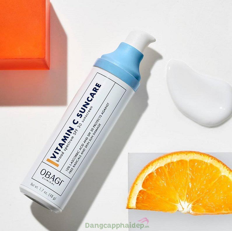 Kem chống nắng chứa 10% vitamin C dạng tinh khiết