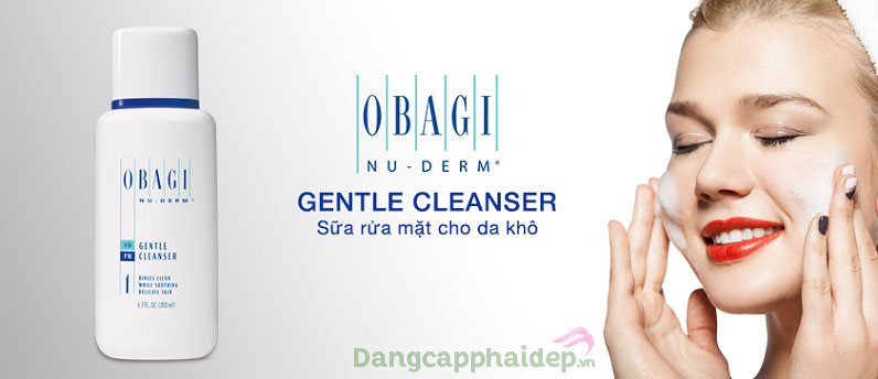 Sữa rửa mặt dành cho da khô Obagi Nu Derm Gentle Cleanser