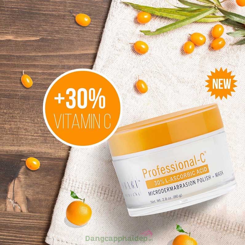 Mặt nạ chứa hàm lượng vitamin C 30%