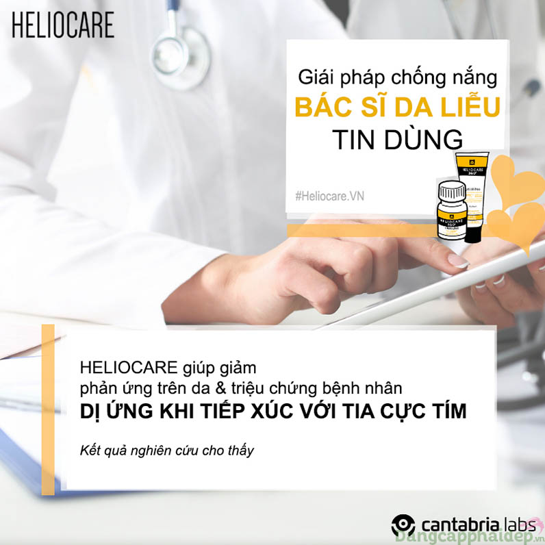 Heliocare 360 Gel Oil-free SPF 50 được ưa chuộng trên thế giới bởi thành phần chống nắng ưu việt, bảo vệ da khỏi tia độc hại, ngăn ngừa ung thu da.