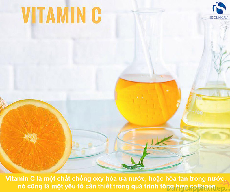 iS Clinical luôn sử dụng dẫn xuất L ascorbic để cho ra hiệu quả cao nhất của vitamin C