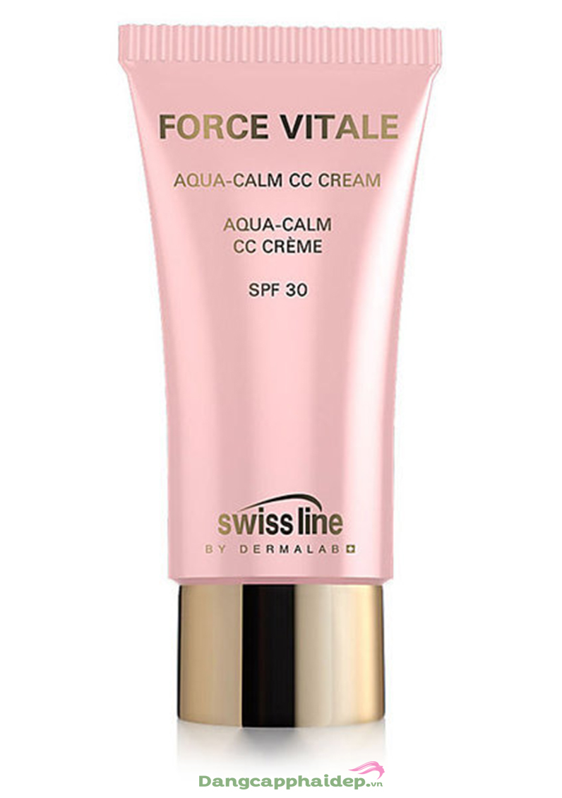 Kem Nền Swissline FORCE VITALE Aqua-Calm CC Cream SPF 30