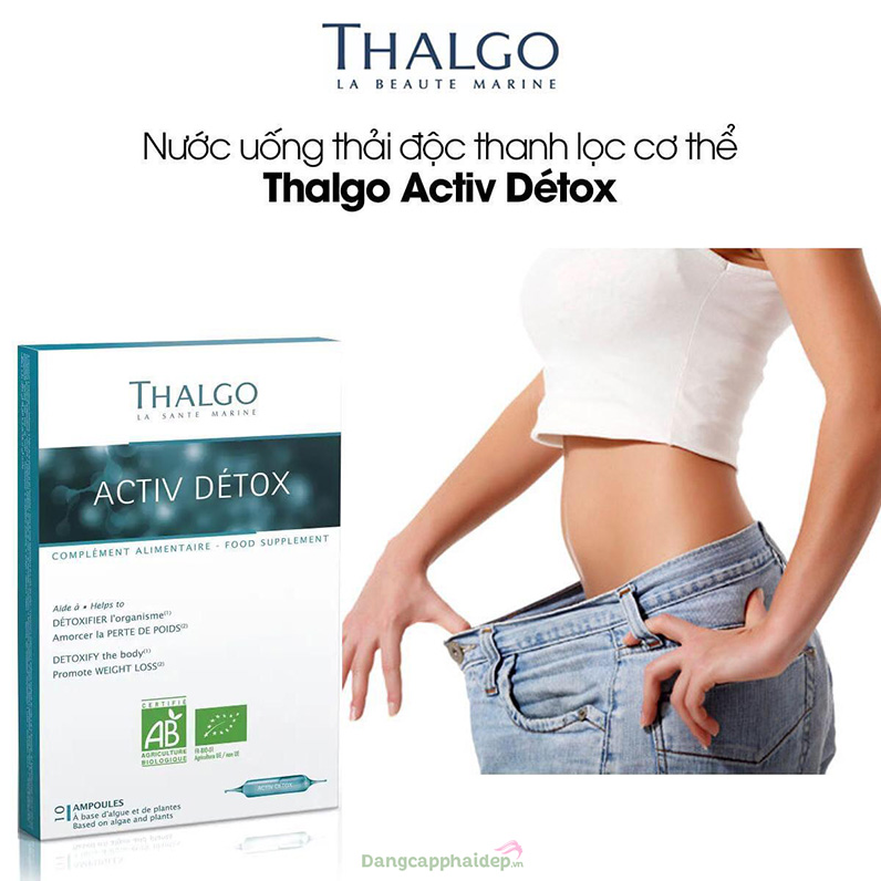 Thalgo activ detox không những thải độc mà còn hỗ trợ giảm cân giữ dáng.