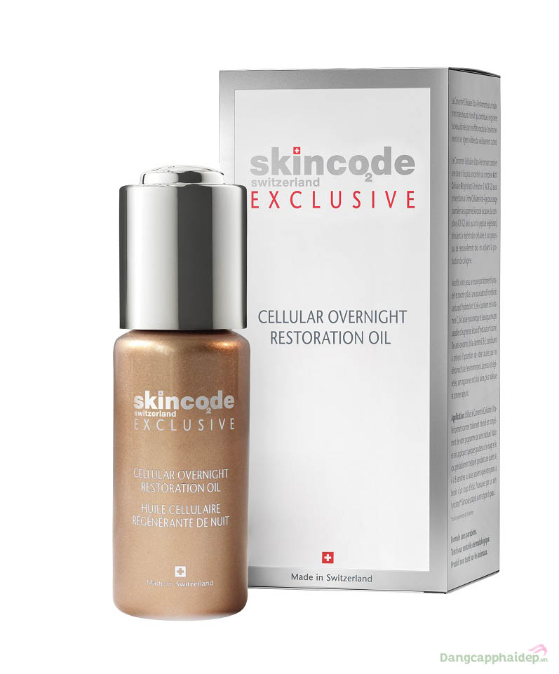 Dầu Dưỡng Phục Hồi Da Ban Đêm Skincode Cellular Overnight Restoration Oil 30ml – Thụy Sĩ
