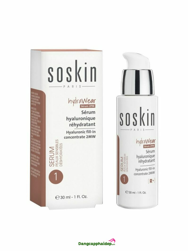 Soskin Hyaluronic Fill-in Concentrate 2MW - Tinh chất dưỡng da căng mịn 30ml