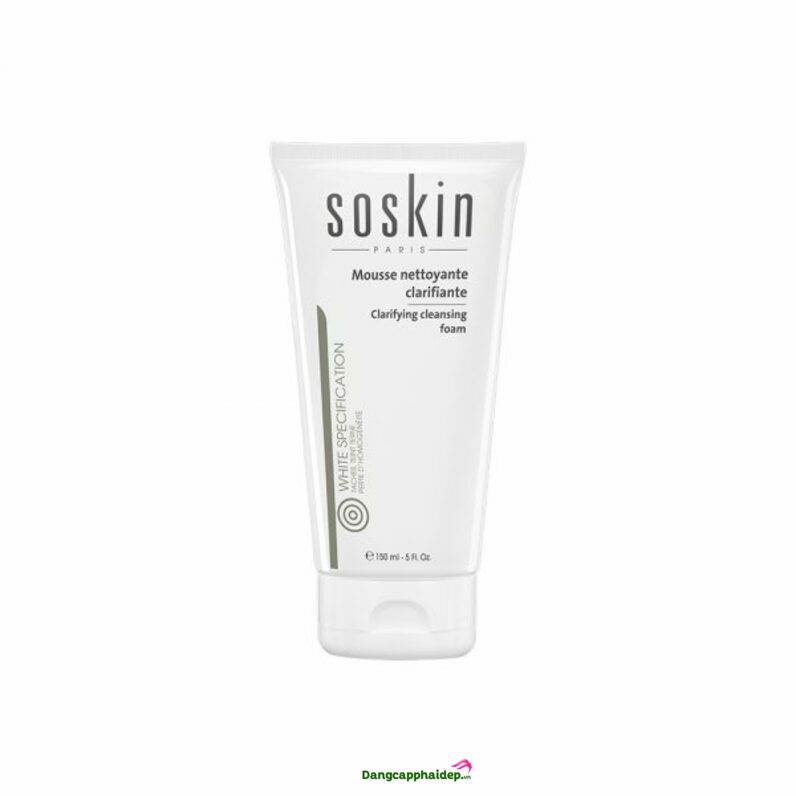 Soskin Clarifying Cleansing Foam 150ml - Sữa rửa mặt làm trắng da