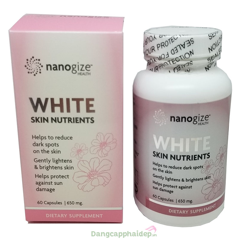 Nanogize White Skin Nutrients 60 viên  – Viên Uống Trắng Da Giảm Nám Của Mỹ