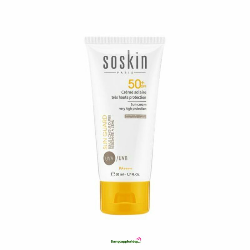 Kem chống nắng Soskin SPF50+ Sun Cream High Protection bảo vệ da toàn diện