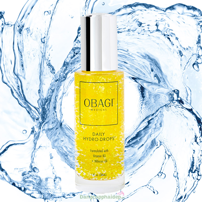 Obagi Daily Hydro-drops với chiết xuất từ hibiscus oil và Vitamin B3 (niacinamide).