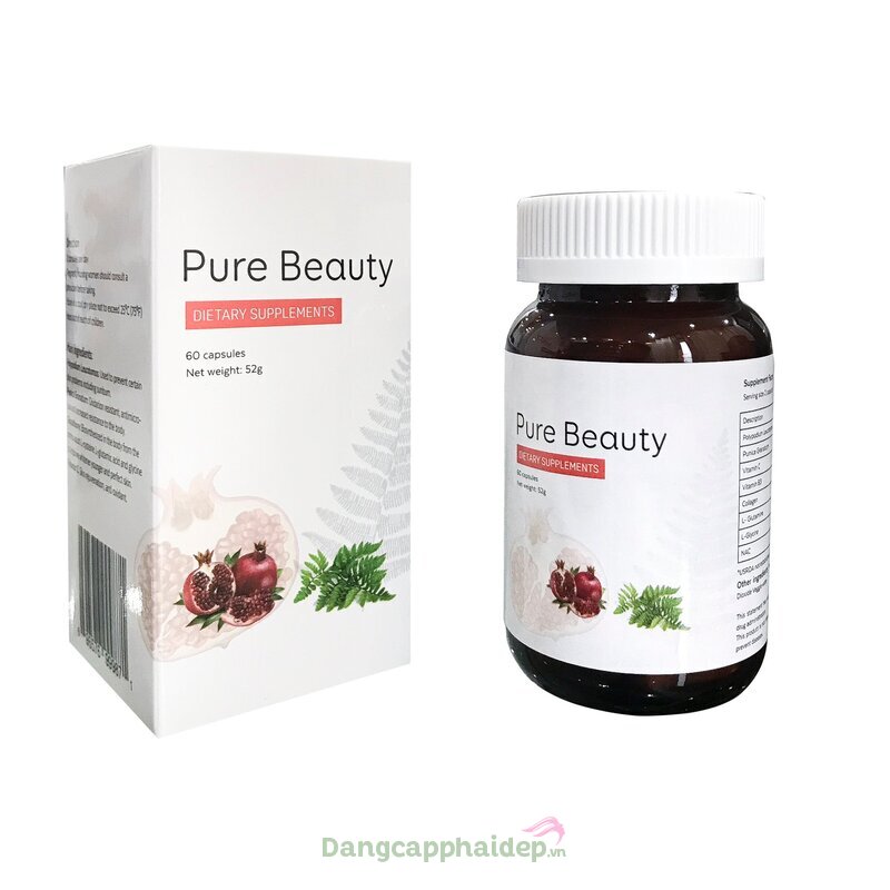 Pure Beauty 60 viên - Viên uống chống nắng dưỡng sáng và nâng cơ chống lão hóa