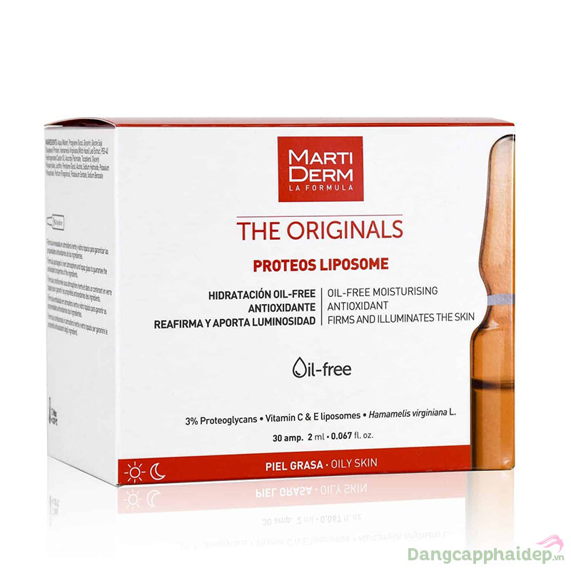 Tinh chất chống oxy hóa điều tiết bã nhờn MartiDerm The Originals Proteos Liposome.