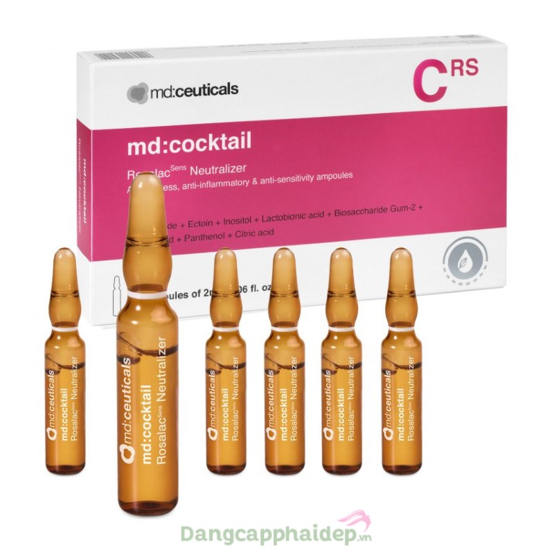 Md:ceuticals Md Cocktail RosalacSens Neutralizer - Tinh chất giảm đỏ, kháng viêm, phục hồi da nhạy cảm, da bị rosacea