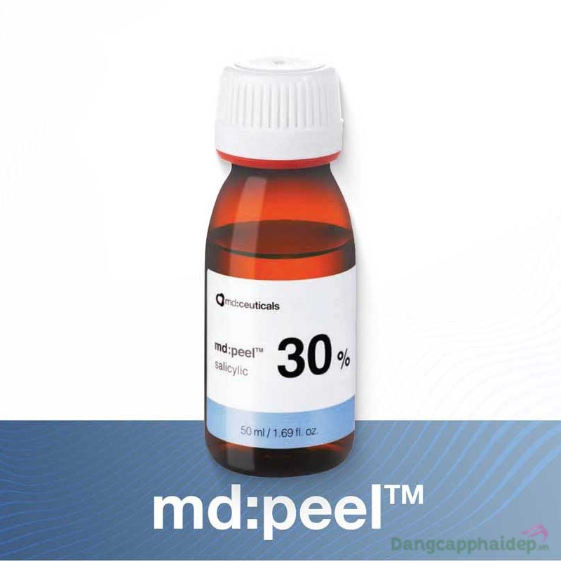 Md:ceuticals Md Peel Salicylic 30% 50ml - Dung dịch thay da sinh học loại bỏ mụn sưng viêm cấp độ 3 và 4