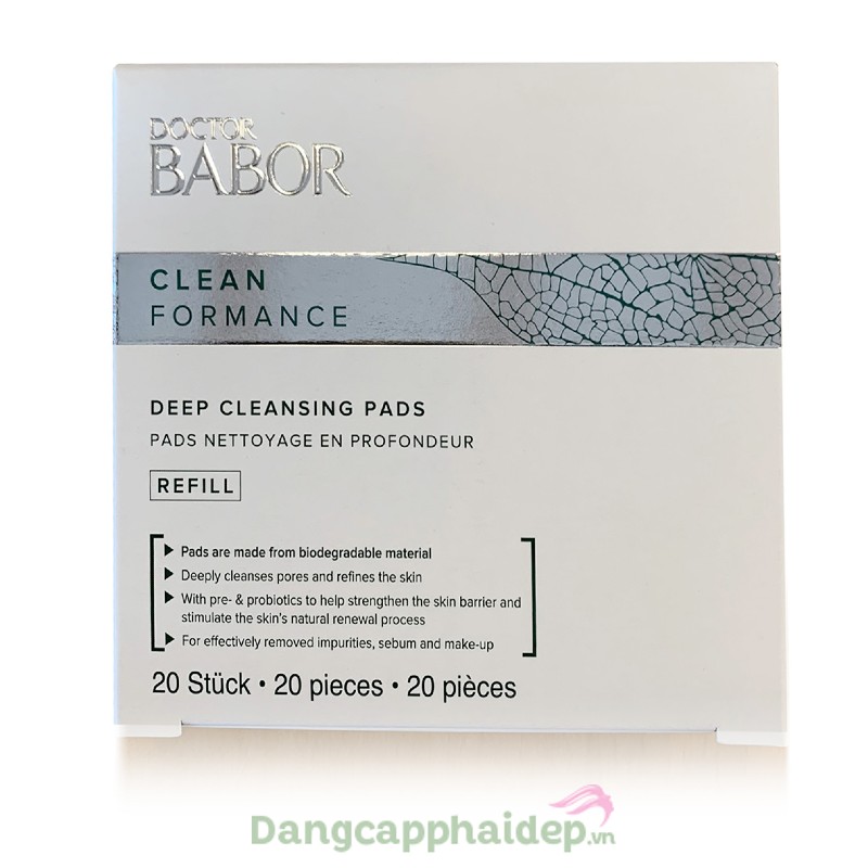 Babor Deep Cleansing Pads Refill - Miếng rửa mặt, làm sạch da tự phân hủy sinh học