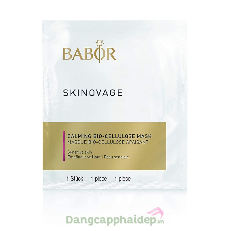 Babor Skinovage Calming Bio-Cellulose Mask - Mặt nạ làm dịu da, giảm kích ứng, nhạy cảm