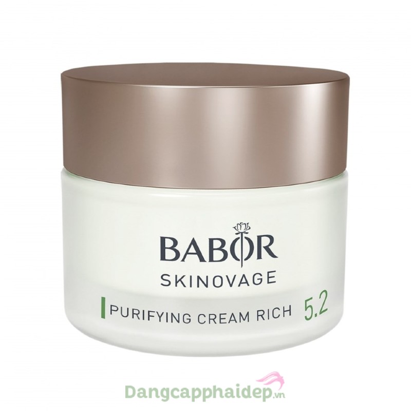 Babor Skinovage Purifying Cream Rich 50ml - Kem dưỡng giảm nhờn, hỗ trợ trị mụn