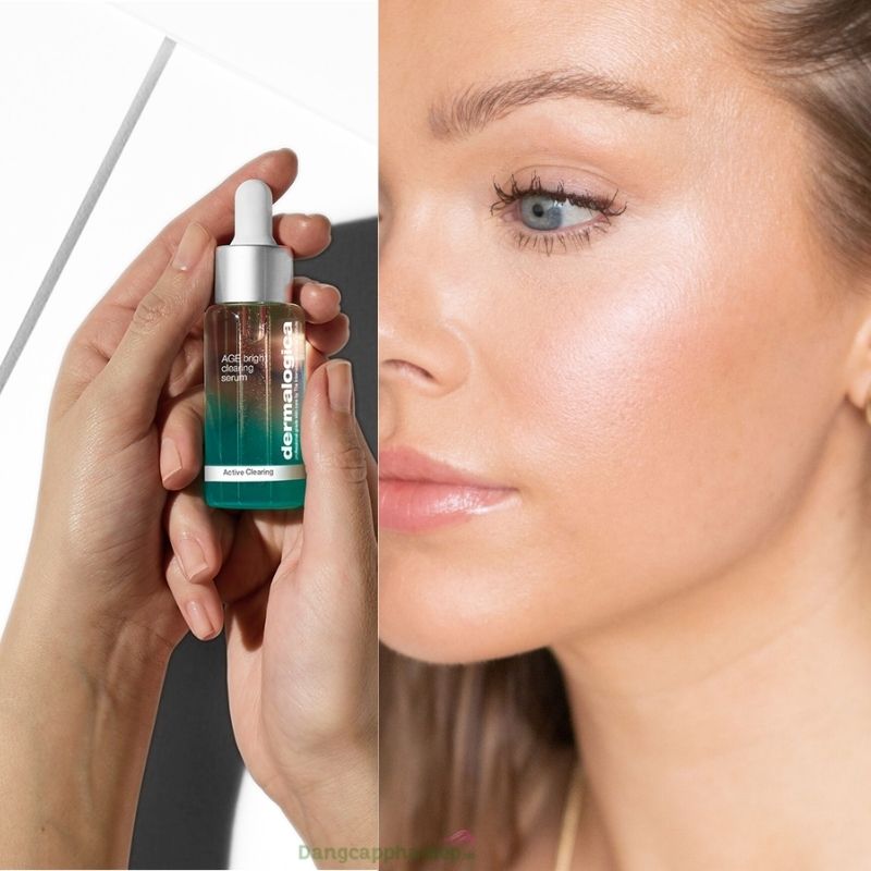 Da sạch mụn, tươi tắn hơn sau thời gian dùng Dermalogica Age Bright Clearing Serum.