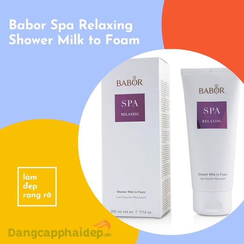 Babor Spa Relaxing Shower Milk to Foam