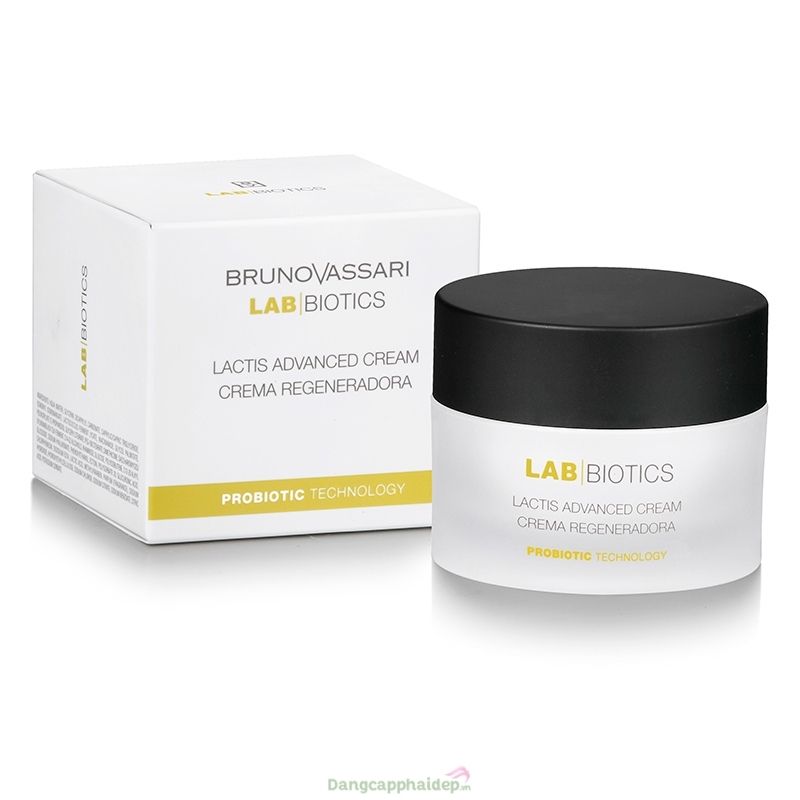 Kem tái tạo cân bằng hệ vi sinh trên da Bruno Vassari Lab Biotics Lactis Advanced Cream.