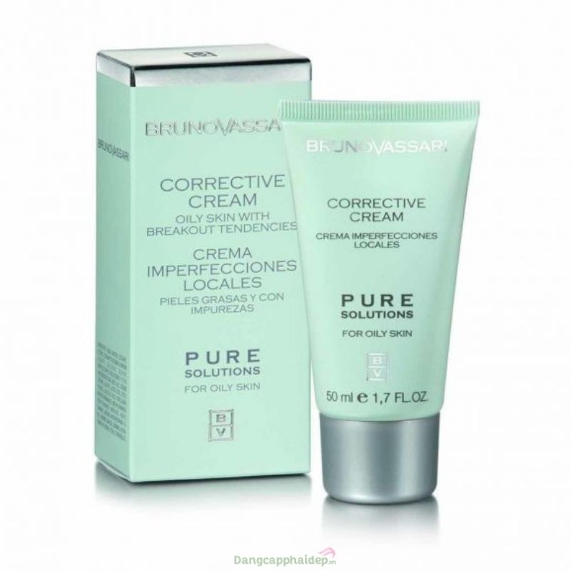 Bruno Vassari Pure Solutions Corrective Cream 50ml - Kem Trị Mụn Giảm Thâm Sẹo