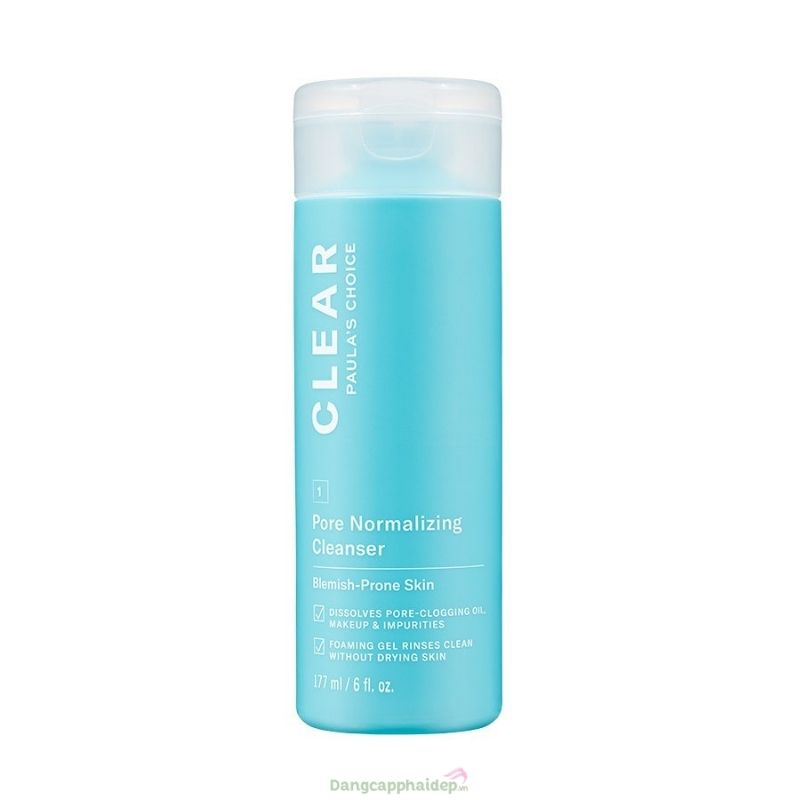 Paula’s Choice Clear Pore Normalizing Cleanser 177ml - Sữa Rửa Mặt Làm Sạch Sâu Cho Da Mụn