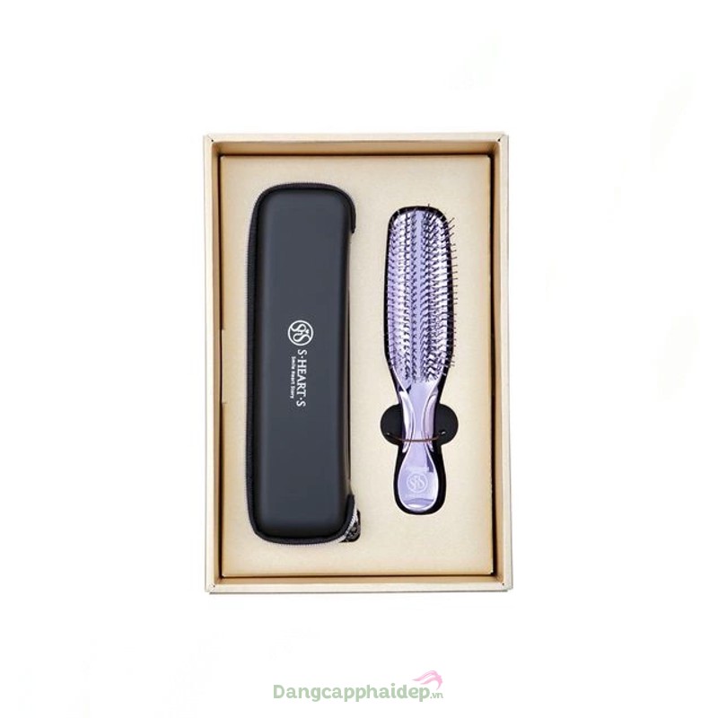 S Heart S Scalp Brush World Premium Long Gift Box (Purple Color) - Lược SHS dài màu tím
