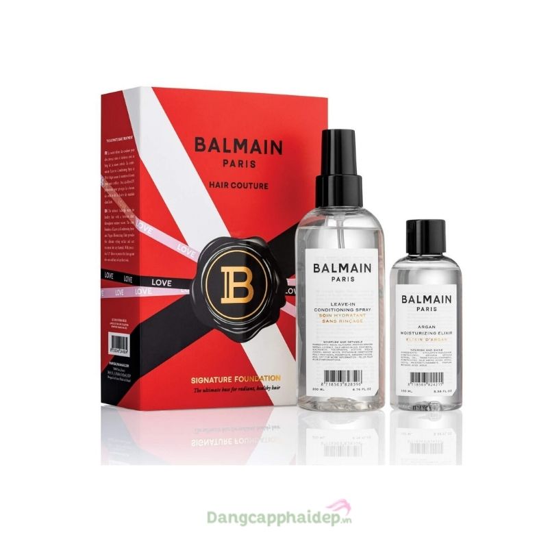 Balmain Hair Limited Edition Love Collection Signature Foundation 2022 - Bộ dưỡng tóc phiên bản giới hạn 2022