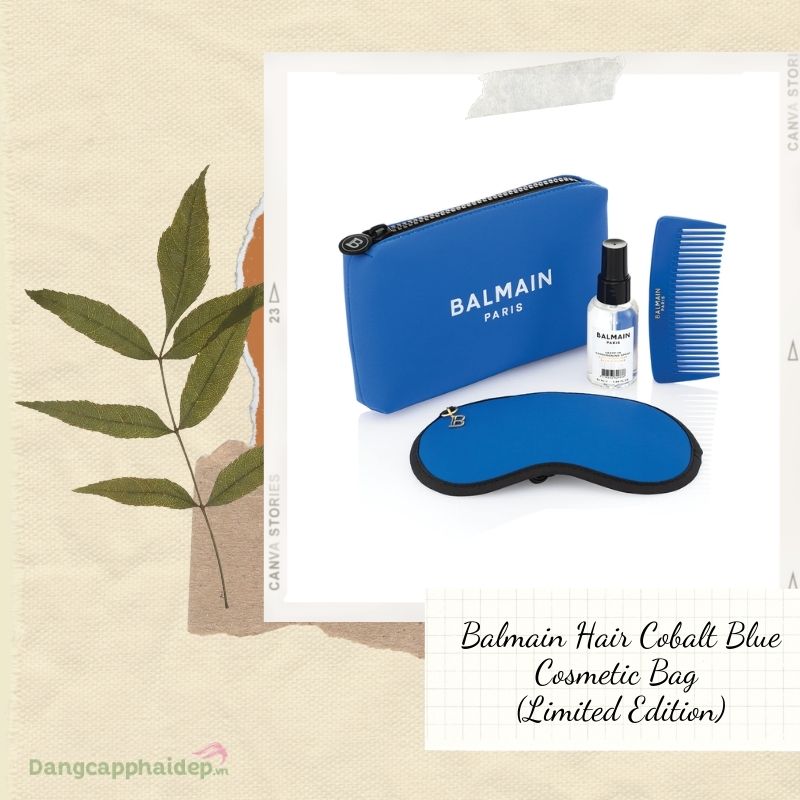 Balmain Hair Cobalt Blue Cosmetic Bag (Limited Edition)