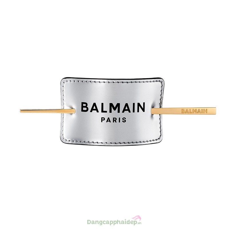 Balmain Hair Luxury Hair Barrette FW19 (Limited Edition) - Kẹp tóc da mạ vàng 14k