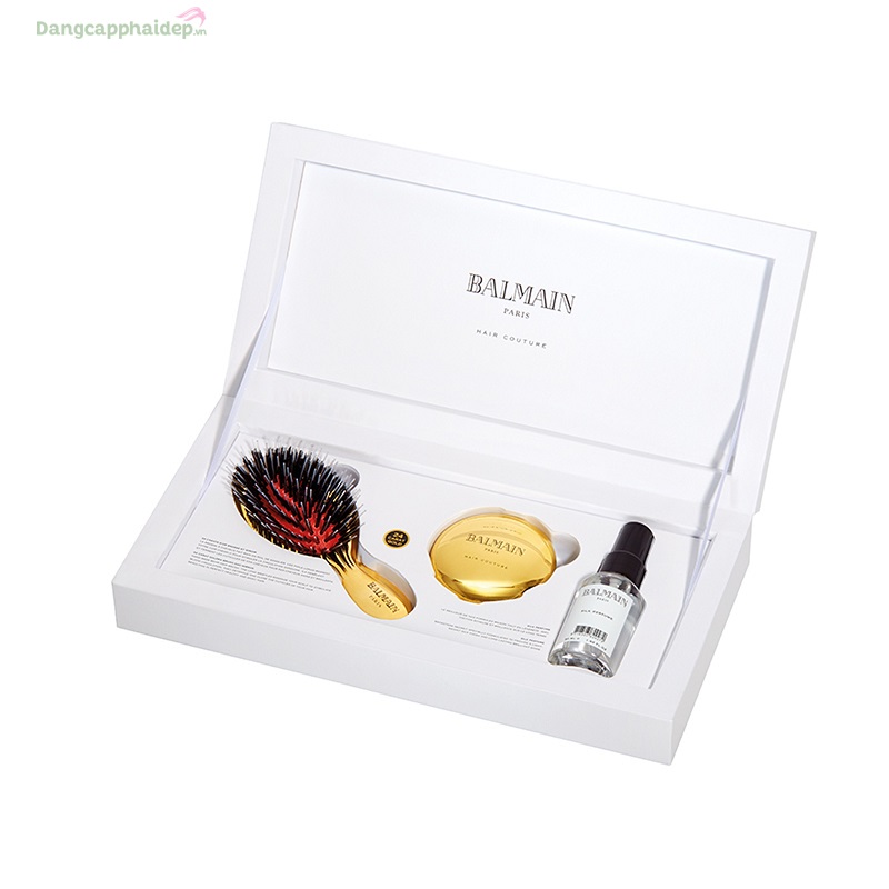 Balmain Hair Golden Brush Set Mini – Bộ sản phẩm chăm sóc tóc cao cấp