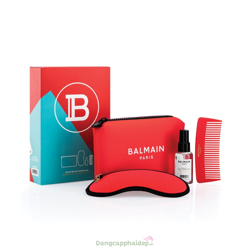 Balmain Hair Coral Red Cosmetic Bag (Limited Edition) - Túi đựng mỹ phẩm phiên bản giới hạn